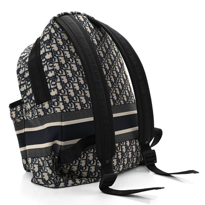 Christian Dior Oblique Diortravel Backpack Blue 3 of 9