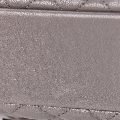 Saint Laurent Sheepskin Tri-Quilt Monogram Medium College Bag Gray 14 of 14