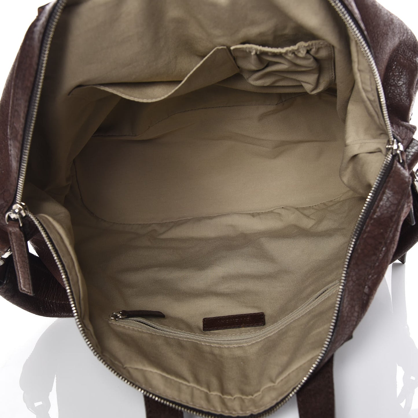 Crackled Calfskin Medium Nightingale Brown