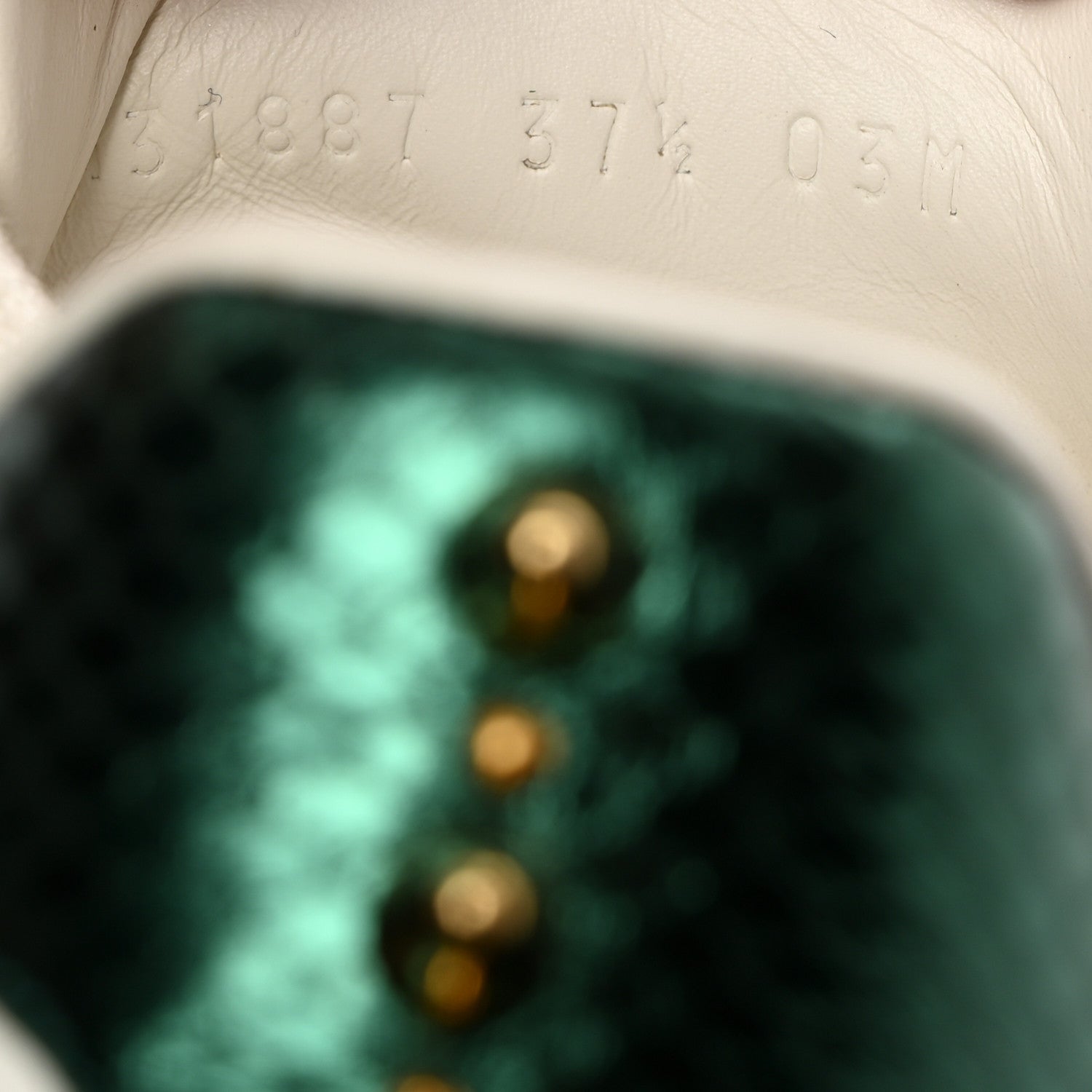 Gucci Calfskin Web Pearl Studded Womens Ace Sneakers 37.5 White 7 of 11