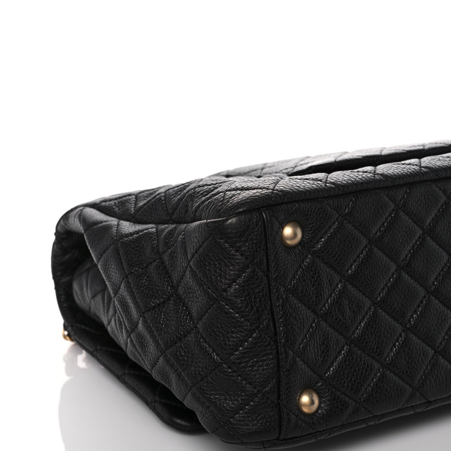 Chanel Calfskin Quilted XXL Travel Flap Bag Black 11 of 12