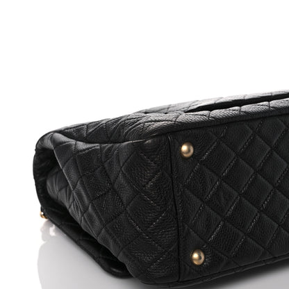 Chanel Calfskin Quilted XXL Travel Flap Bag Black 11 of 12