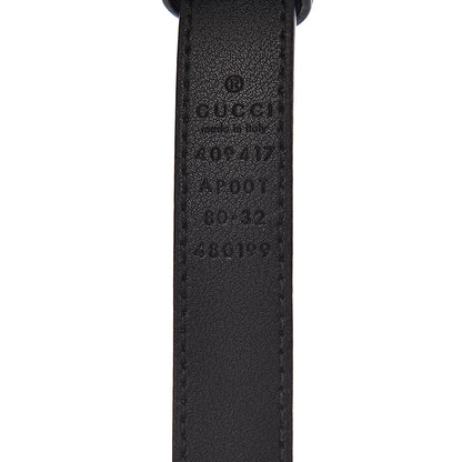 Gucci Calfskin Double G 20mm Belt 80 32 Black 4 of 7