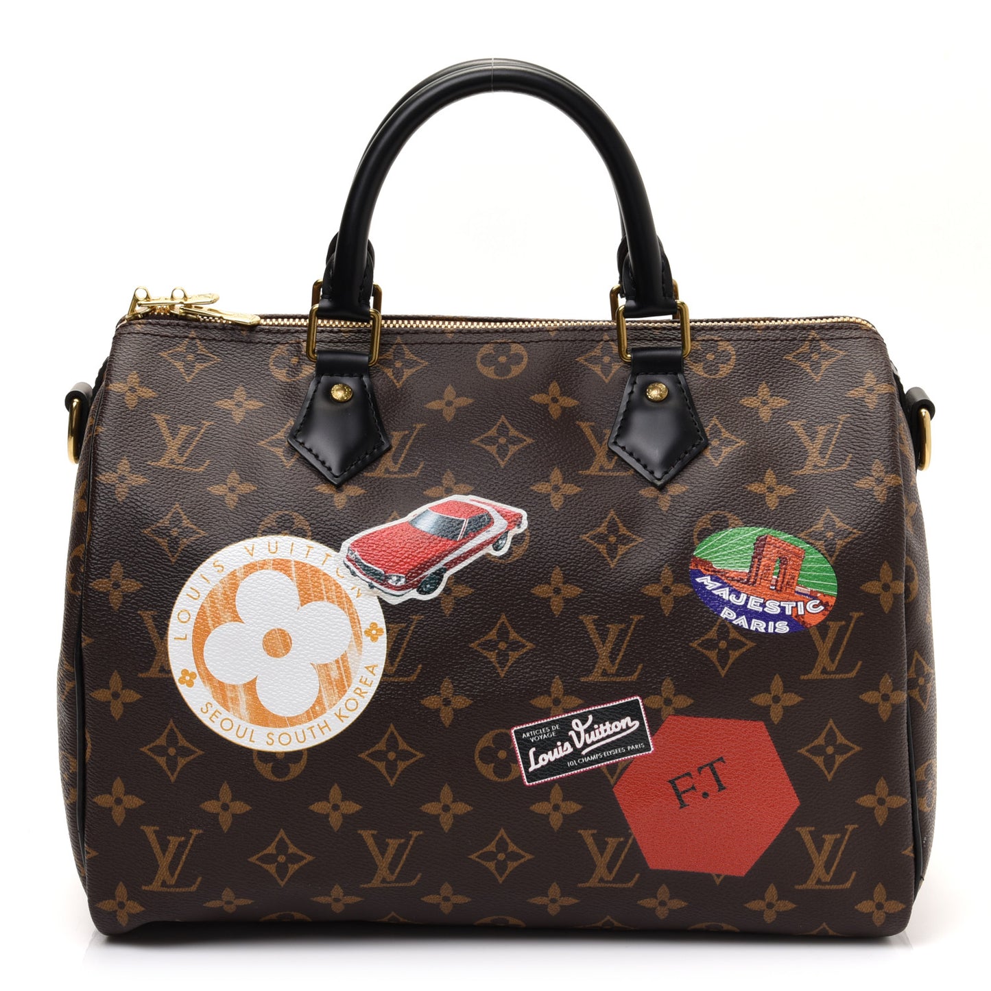 Monogram My World Tour Speedy Bandouliere 30 Black