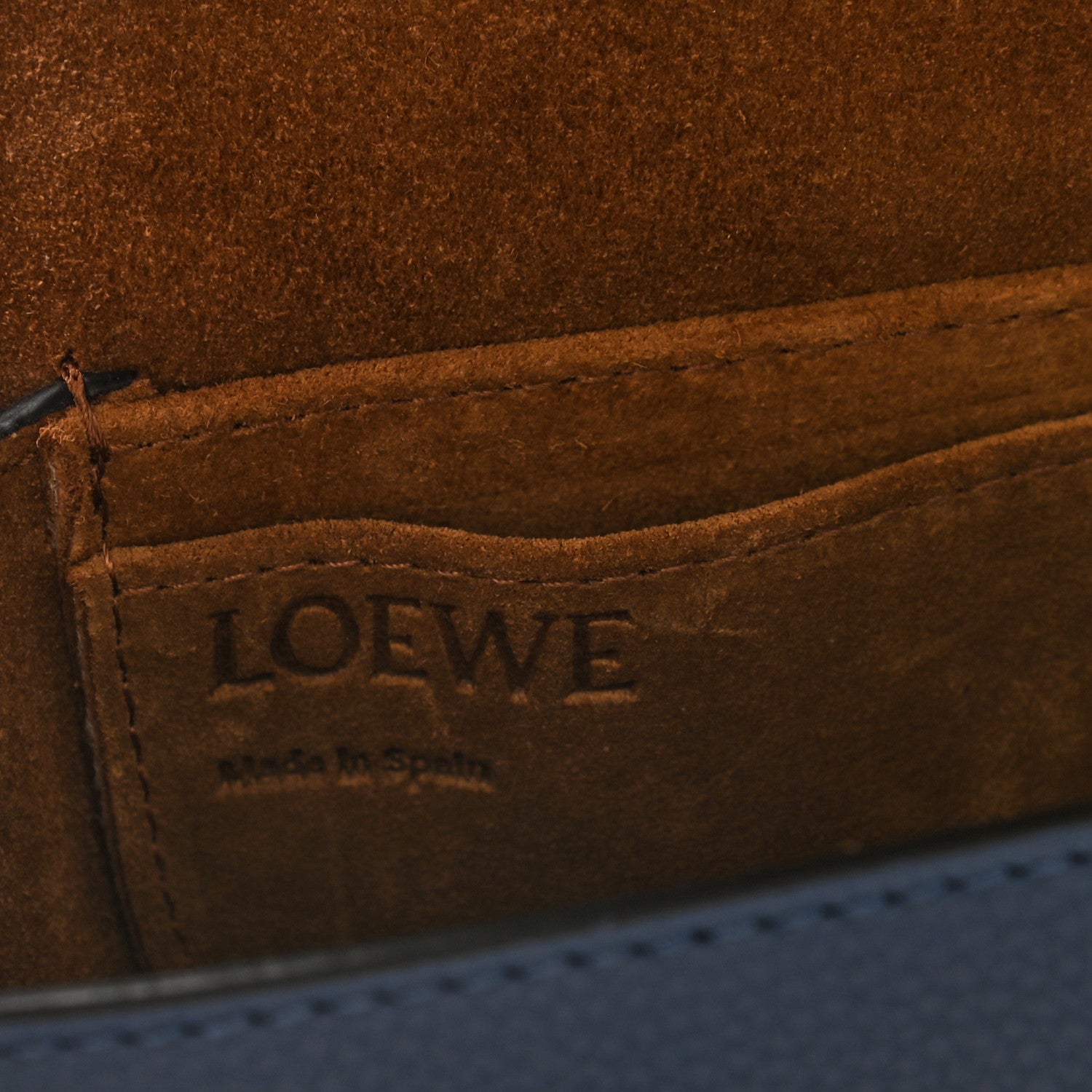 Loewe Grained Calfskin Mini Gate Crossbody Bag Steel Blue 6 of 8
