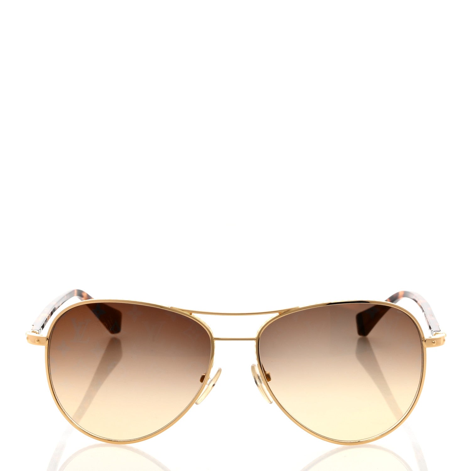 Louis Vuitton Conspiration Pilote Sunglasses Z0164U Gold 2 of 7