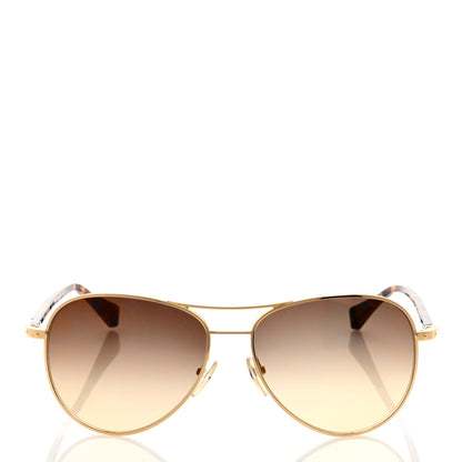 Louis Vuitton Conspiration Pilote Sunglasses Z0164U Gold 2 of 7