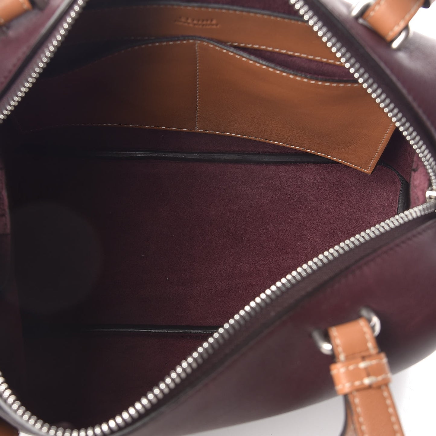 Lambskin Small Soft Cube Satchel Burgundy
