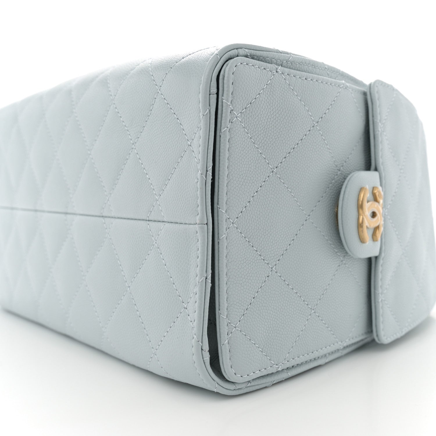 Chanel Caviar Quilted Small Chanel 25 Handbag Light Blue 10 of 10