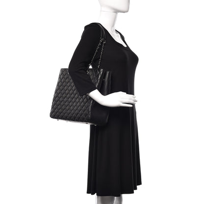 Chanel Calfskin Large Classic Shopping Tote Black 2 of 10