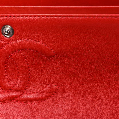 Chanel Lambskin Quilted Medium Double Flap Red 11 of 25