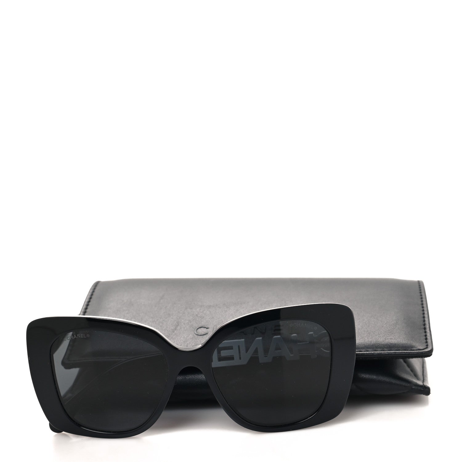 Chanel Acetate Strass Square Sunglasses 5422-B-A Black White 9 of 9