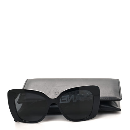 Chanel Acetate Strass Square Sunglasses 5422-B-A Black White 9 of 9
