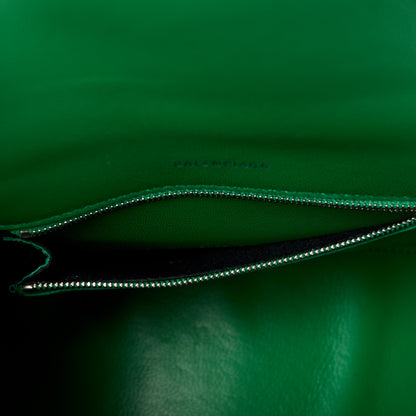 Balenciaga Shiny Calfskin Crocodile Embossed Small Hourglass Top Handle Bag Leaf Green 6 of 15
