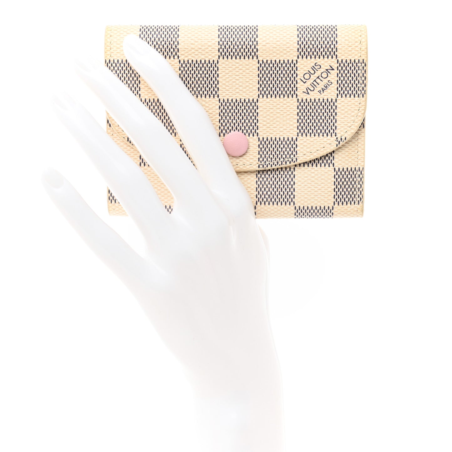 Damier Azur Rosalie Coin Purse Rose Ballerine