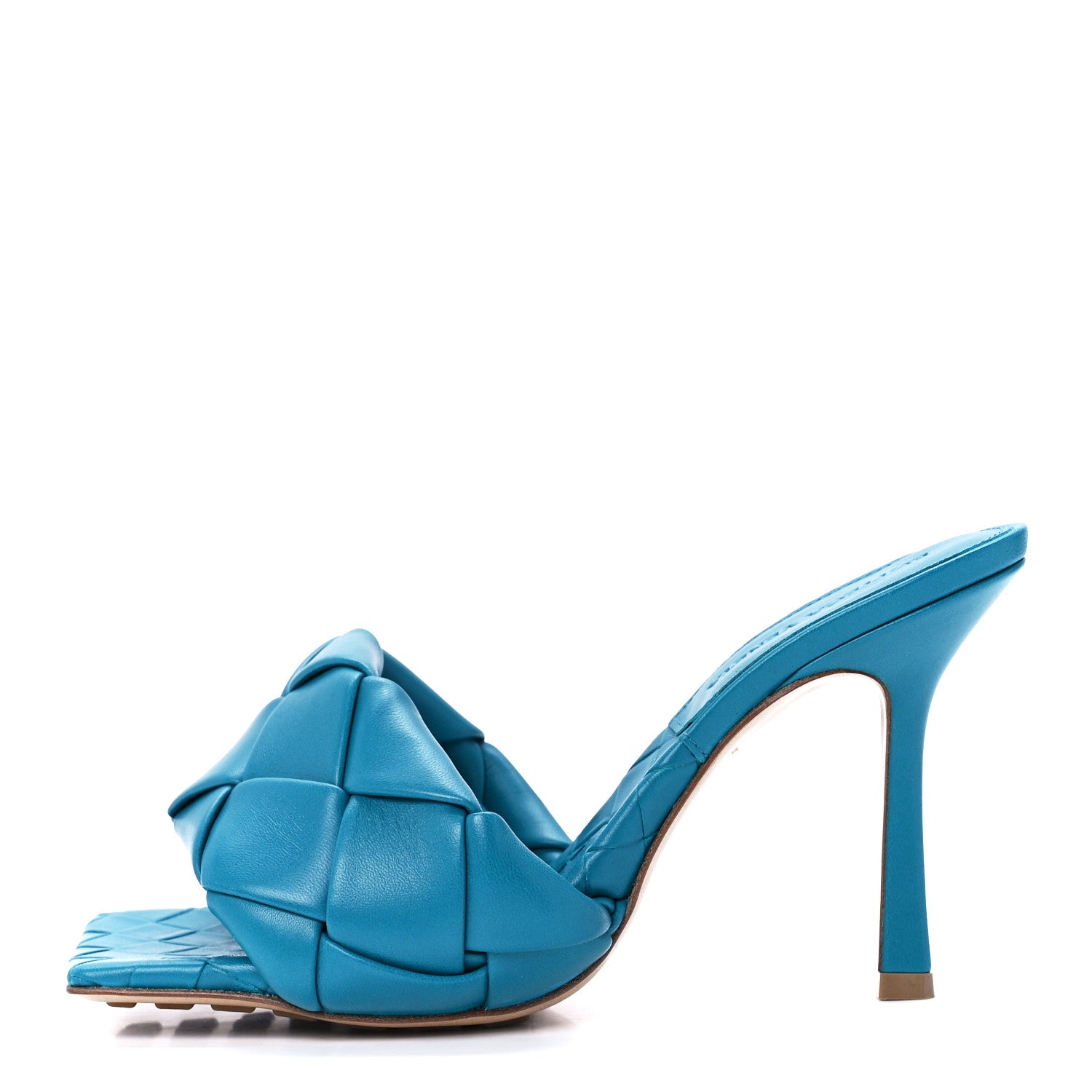 Bottega Veneta Nappa Maxi Intrecciato Lido 90mm Mule Sandals 37.5 Blaster 1 of 8