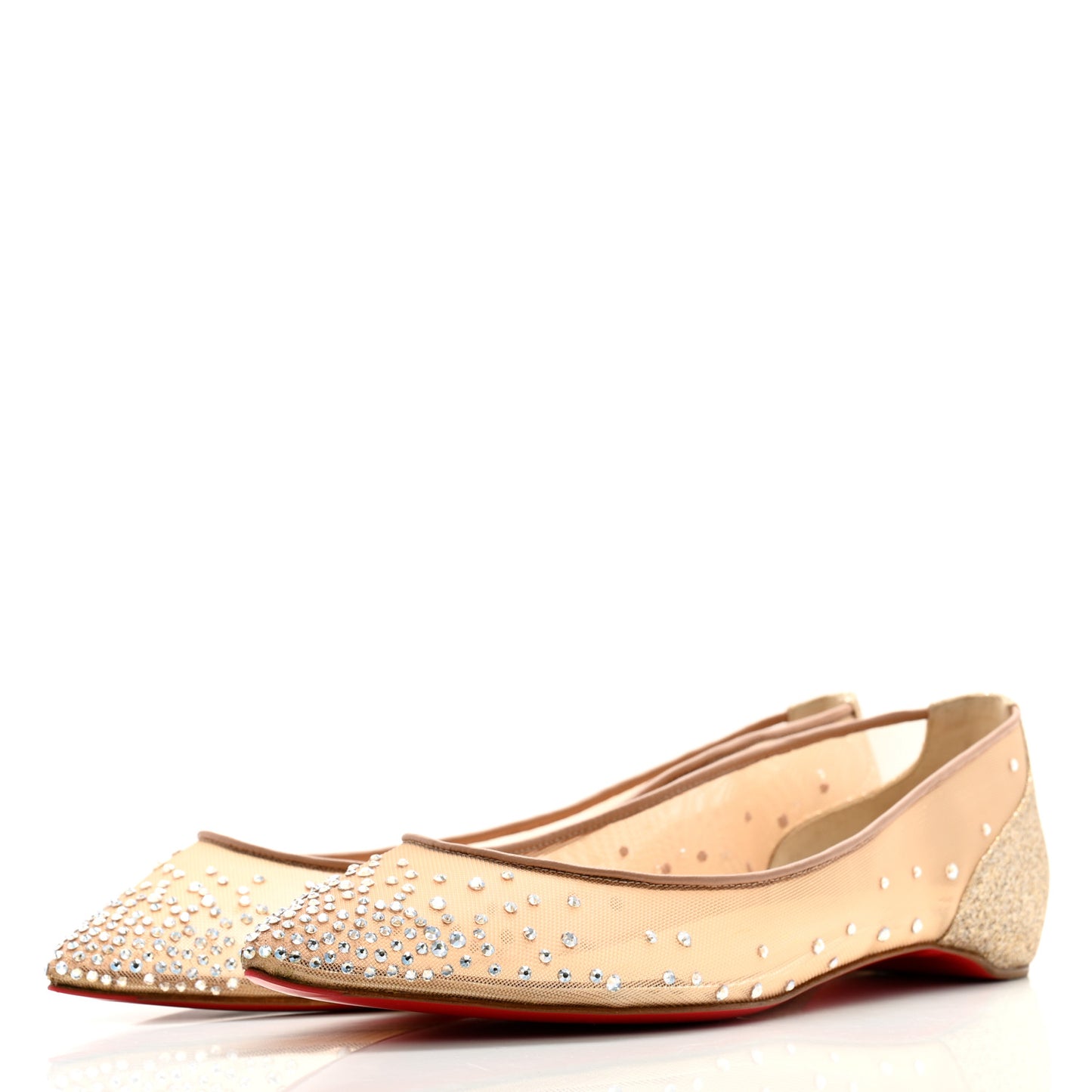 Crystal Strass Follies Flats 40