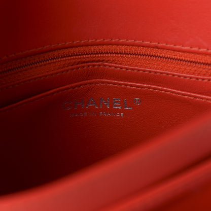 Chanel Lambskin Quilted Small Geometric Flap Red 7 of 9