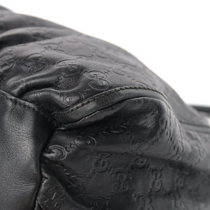 Gucci Guccissima Large D Gold Ring Hobo Black 8 of 18