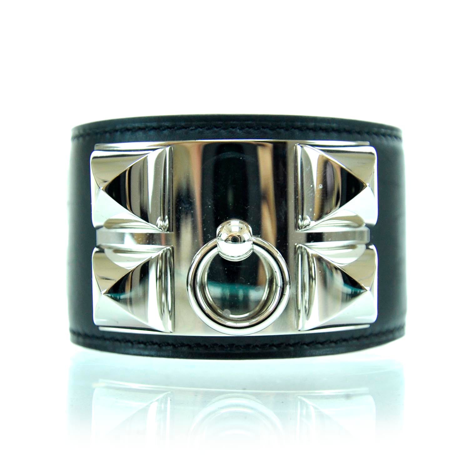 Hermes Chamonix Collier de Chien CDC Bracelet Black 1 of 9