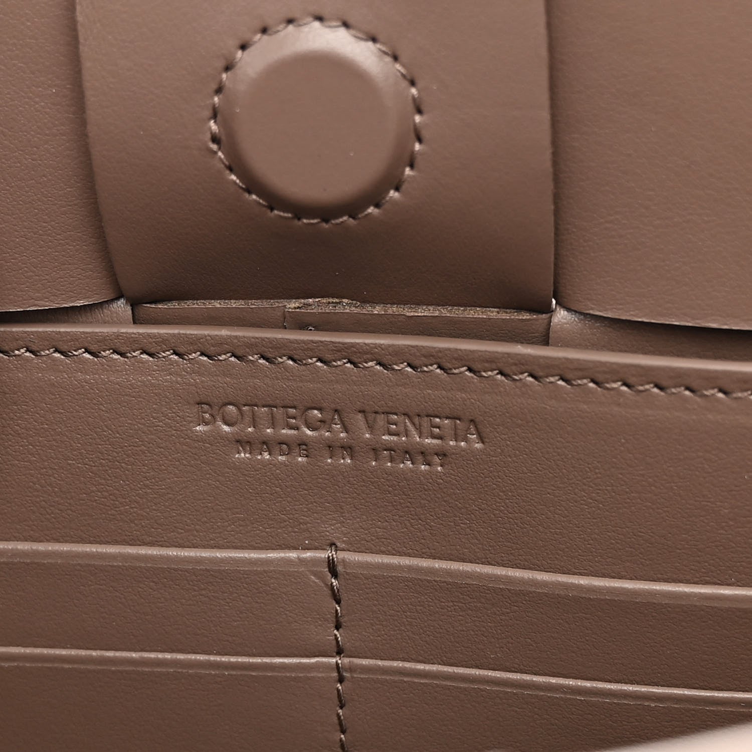 Bottega Veneta Calfskin Maxi Intrecciato Cassette Pouch On Strap Taupe Grey 6 of 9