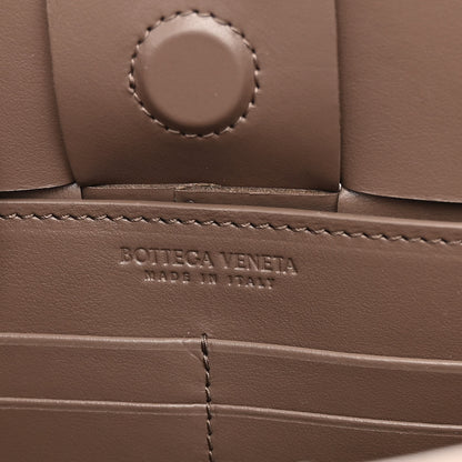 Bottega Veneta Calfskin Maxi Intrecciato Cassette Pouch On Strap Taupe Grey 6 of 9