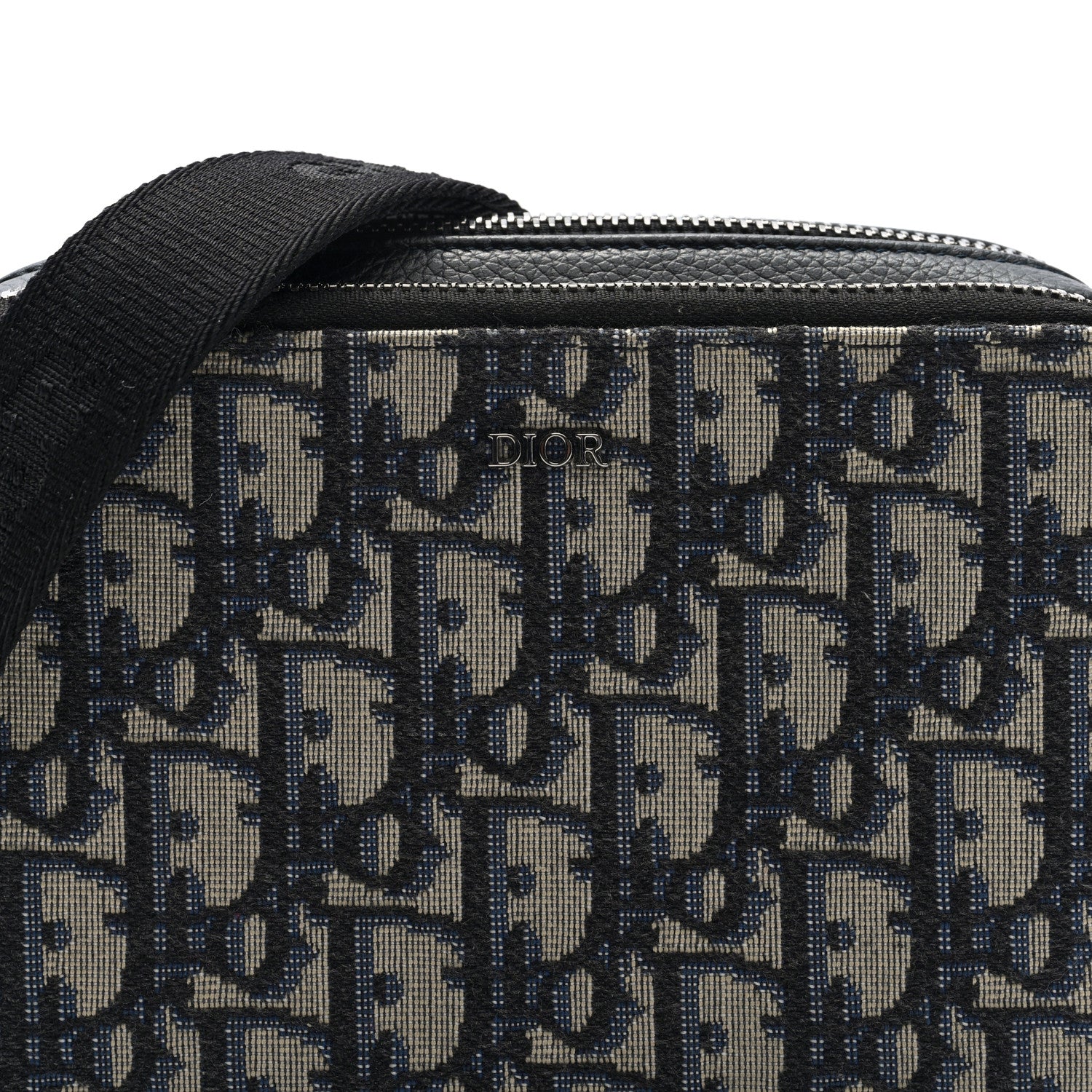 Christian Dior Oblique Pouch Beige Black 7 of 10