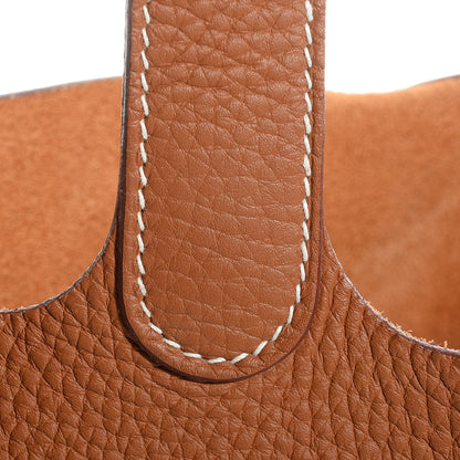 Hermes Taurillon Clemence Picotin Lock 18 PM Gold 10 of 11