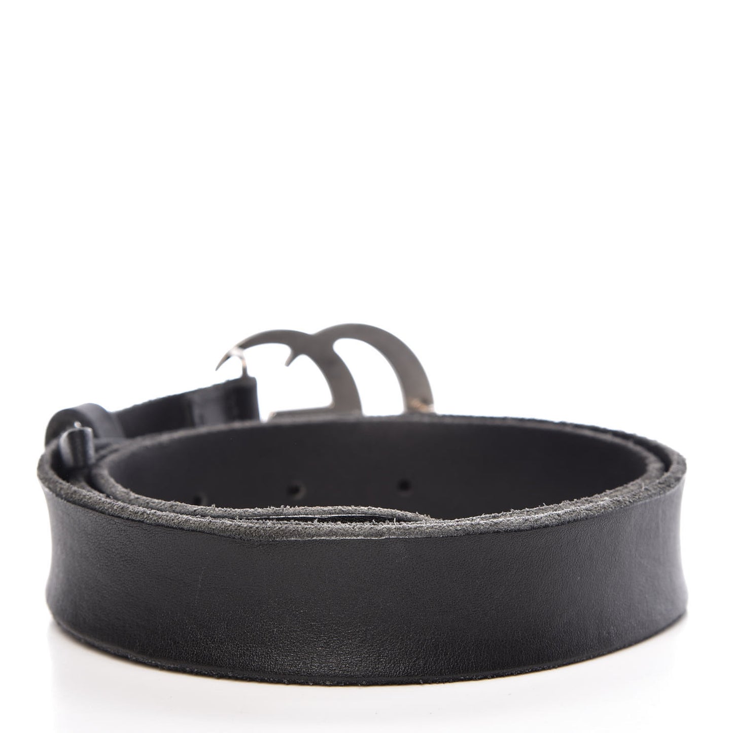 Cuoio Toscano Nickel Double G 30mm Belt 80 32 Black