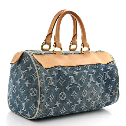 Louis Vuitton Monogram Denim Neo Speedy Blue 3 of 15