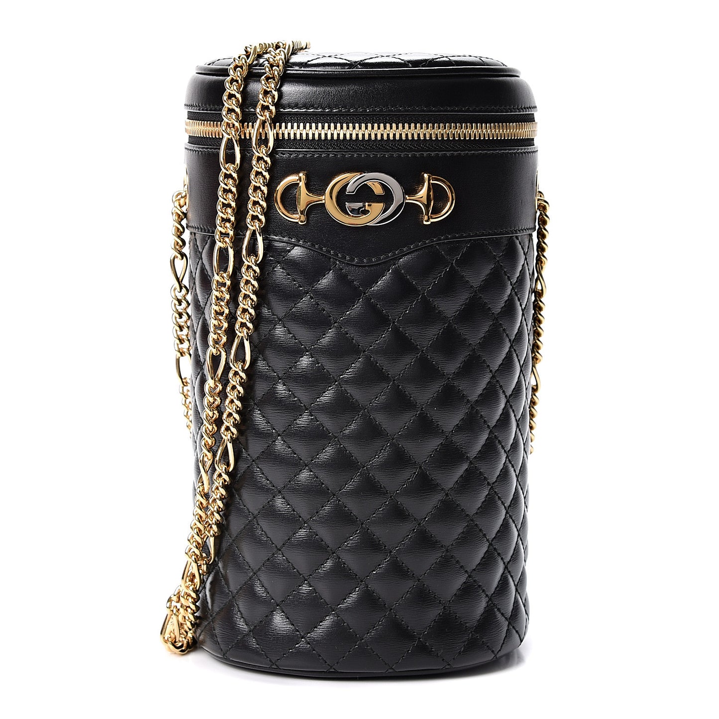 Calfskin Trapuntata Zumi Belt Bag Black