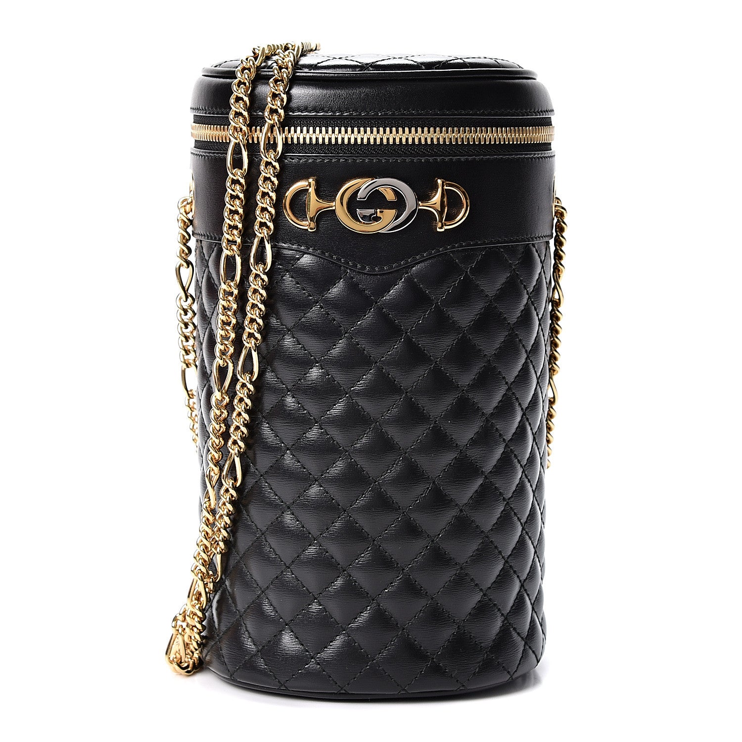 Gucci Calfskin Trapuntata Zumi Belt Bag Black 1 of 11