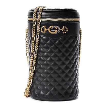 Gucci Calfskin Trapuntata Zumi Belt Bag Black 1 of 11