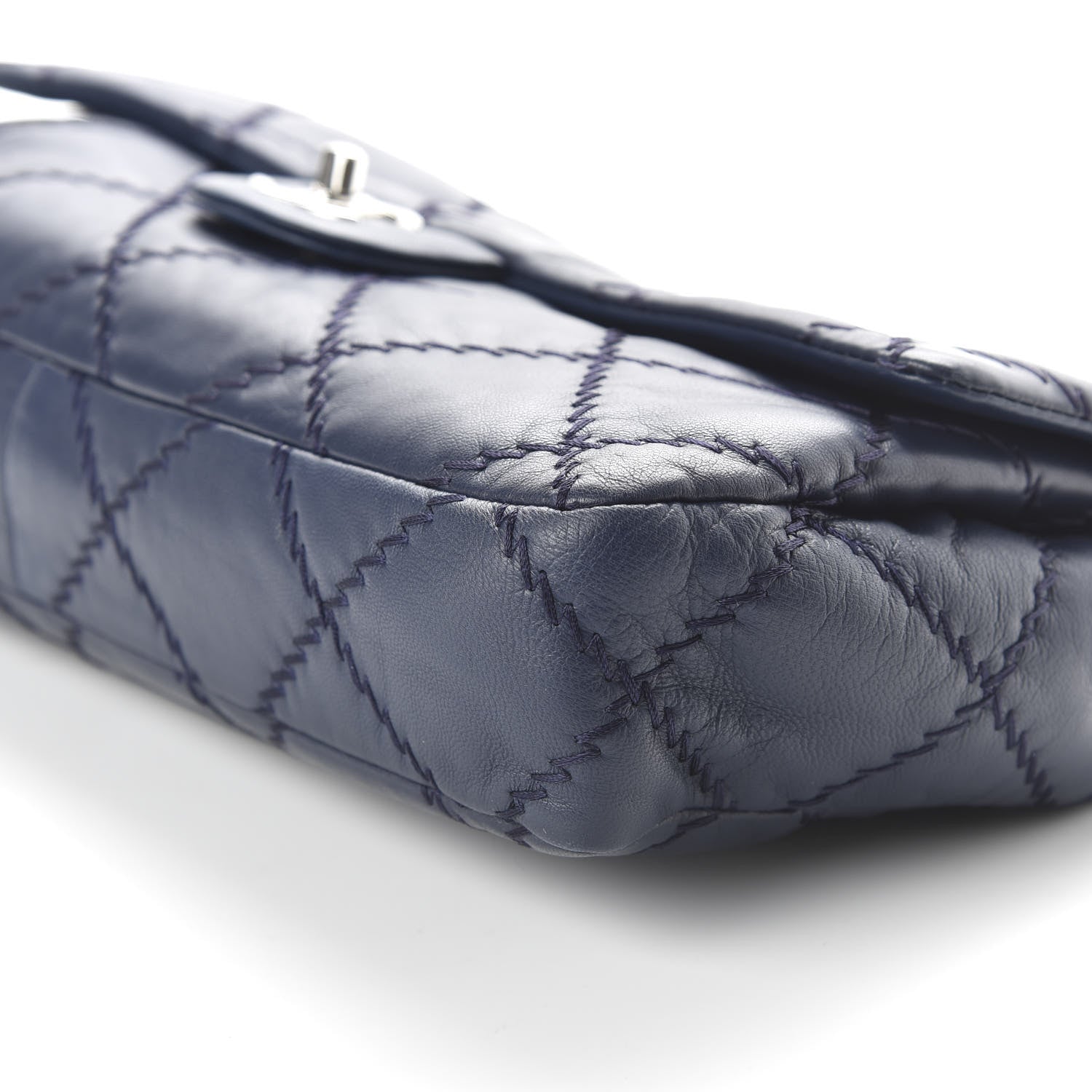 Chanel Lambskin Ultimate Stitch Flap Blue 6 of 9