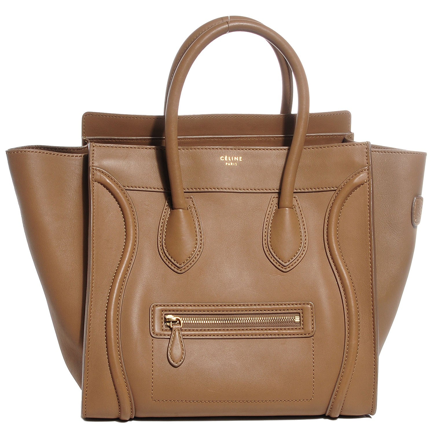 Celine Smooth Calfskin Mini Luggage Camel 1 of 8