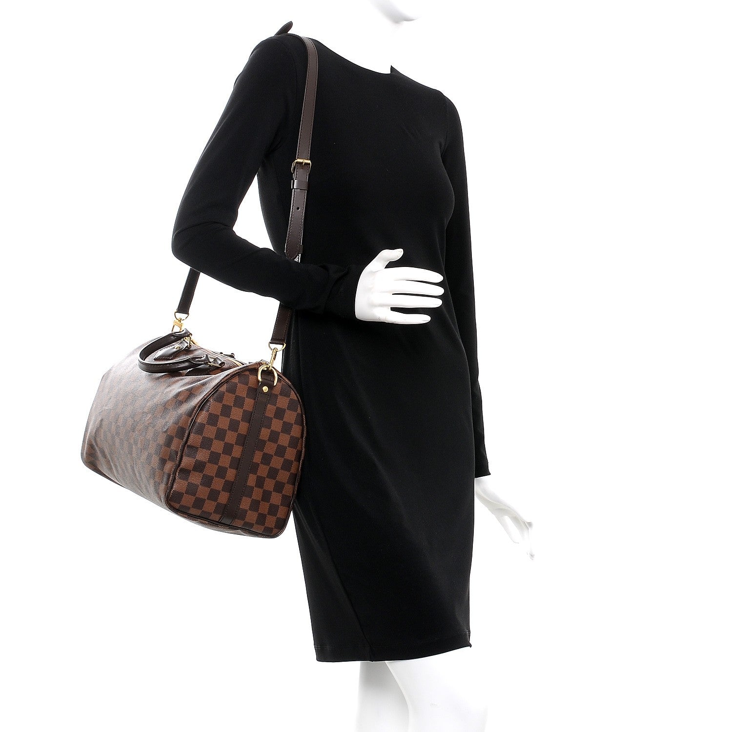 Louis Vuitton Damier Ebene Speedy Bandouliere 35 2 of 11