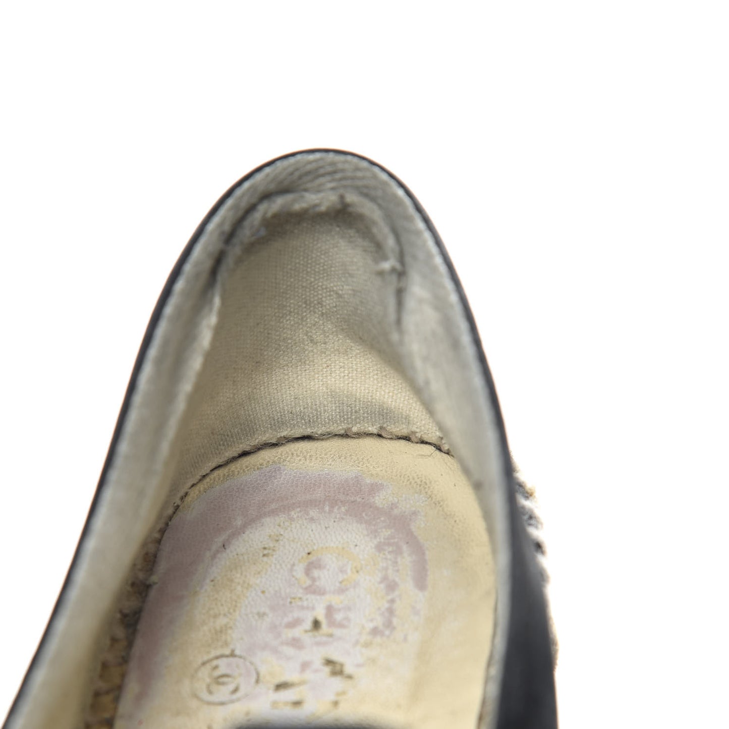 Suede Camellia CC Espadrilles 39 Black