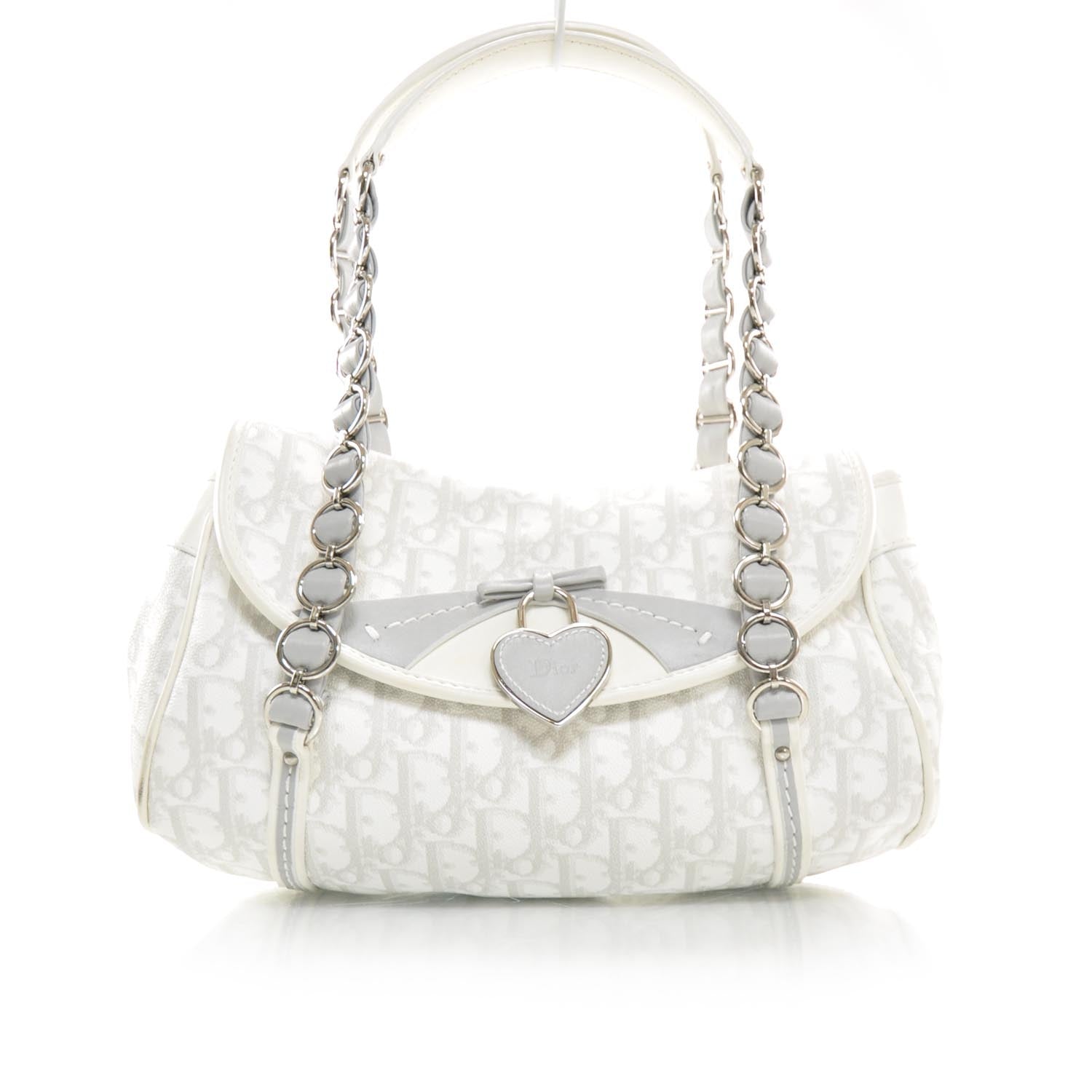 Christian Dior Monogram Romantique Trotter Flap Bag 1 of 9