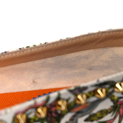 Christian Louboutin Canvas Loubi Jungle Print Ares Spikes Flat Espadrilles 41 Ivory Gold 13 of 15