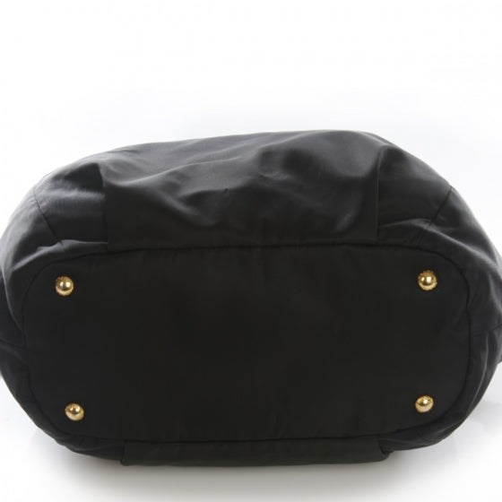 Tessuto Vitello Leather Tote Black