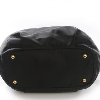 Prada Tessuto Vitello Leather Tote Black 3 of 13