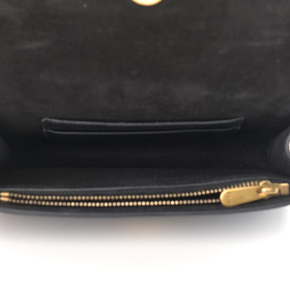 Christian Dior Grained Calfskin Saddle Belt Clutch Black 5 of 11
