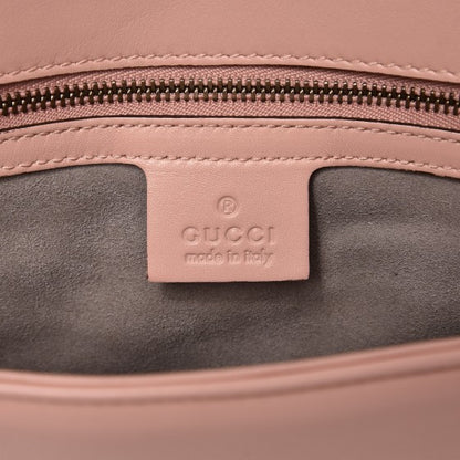 Gucci Calfskin Matelasse Medium GG Marmont Shoulder Bag Perfect Pink 6 of 7
