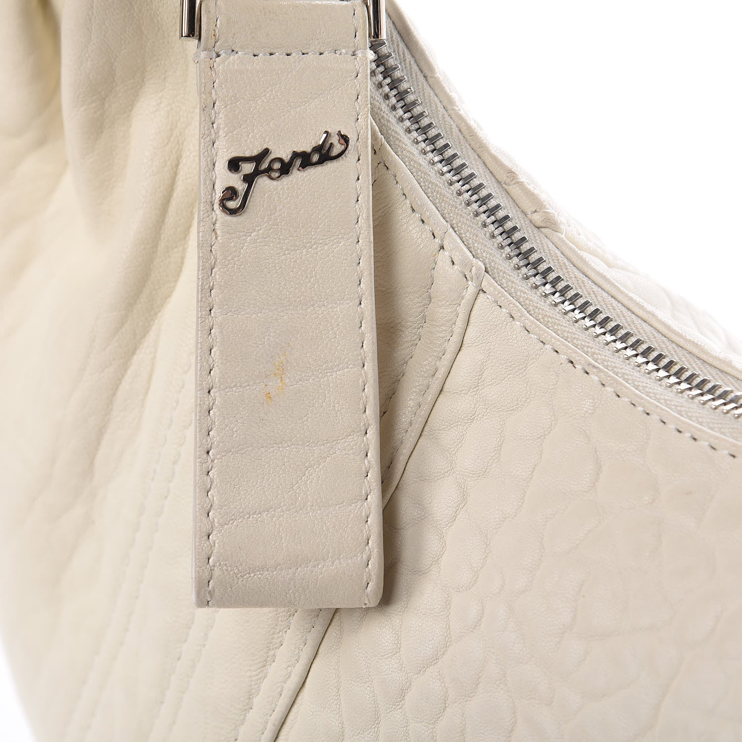 Fendi Nappa Nuvolata Spy Hobo White 8 of 12