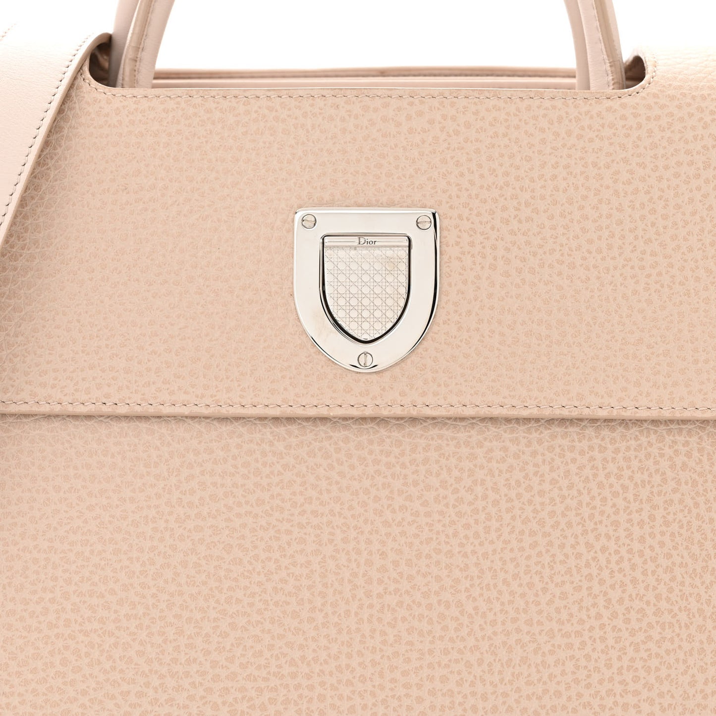 Grained Calfskin Medium Diorever Flap Tapioca