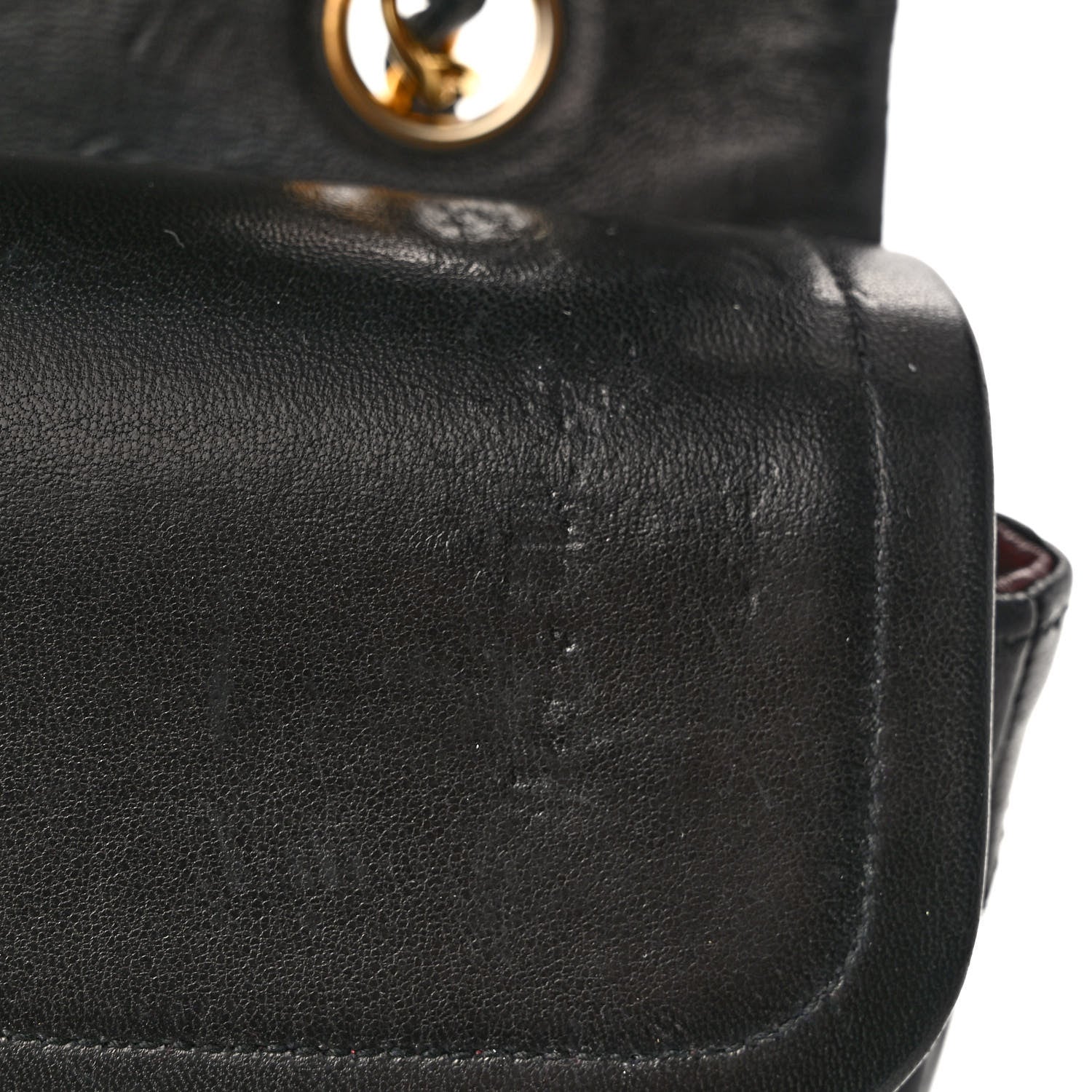 Chanel Lambskin Quilted Medium Double Flap Black 13 of 13
