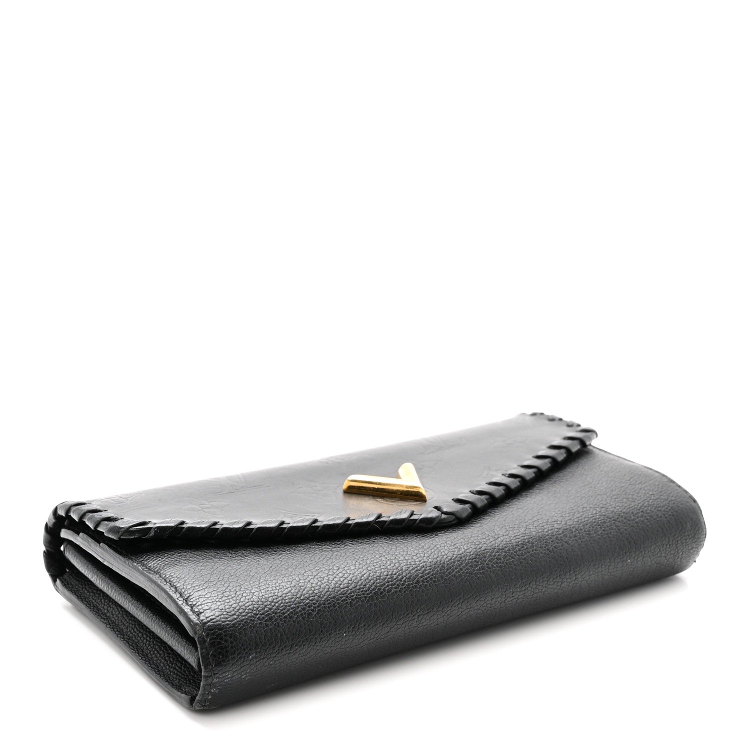 Louis Vuitton Monogram Cuir Plume Very Wallet Black 4 of 6