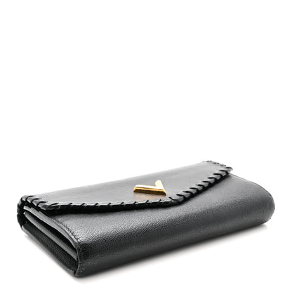 Louis Vuitton Monogram Cuir Plume Very Wallet Black 4 of 6