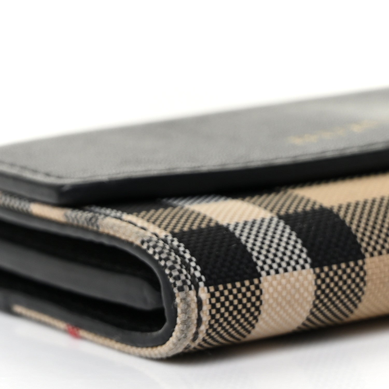 Burberry Calfskin House Check Chesam Card Case Black 7 of 8