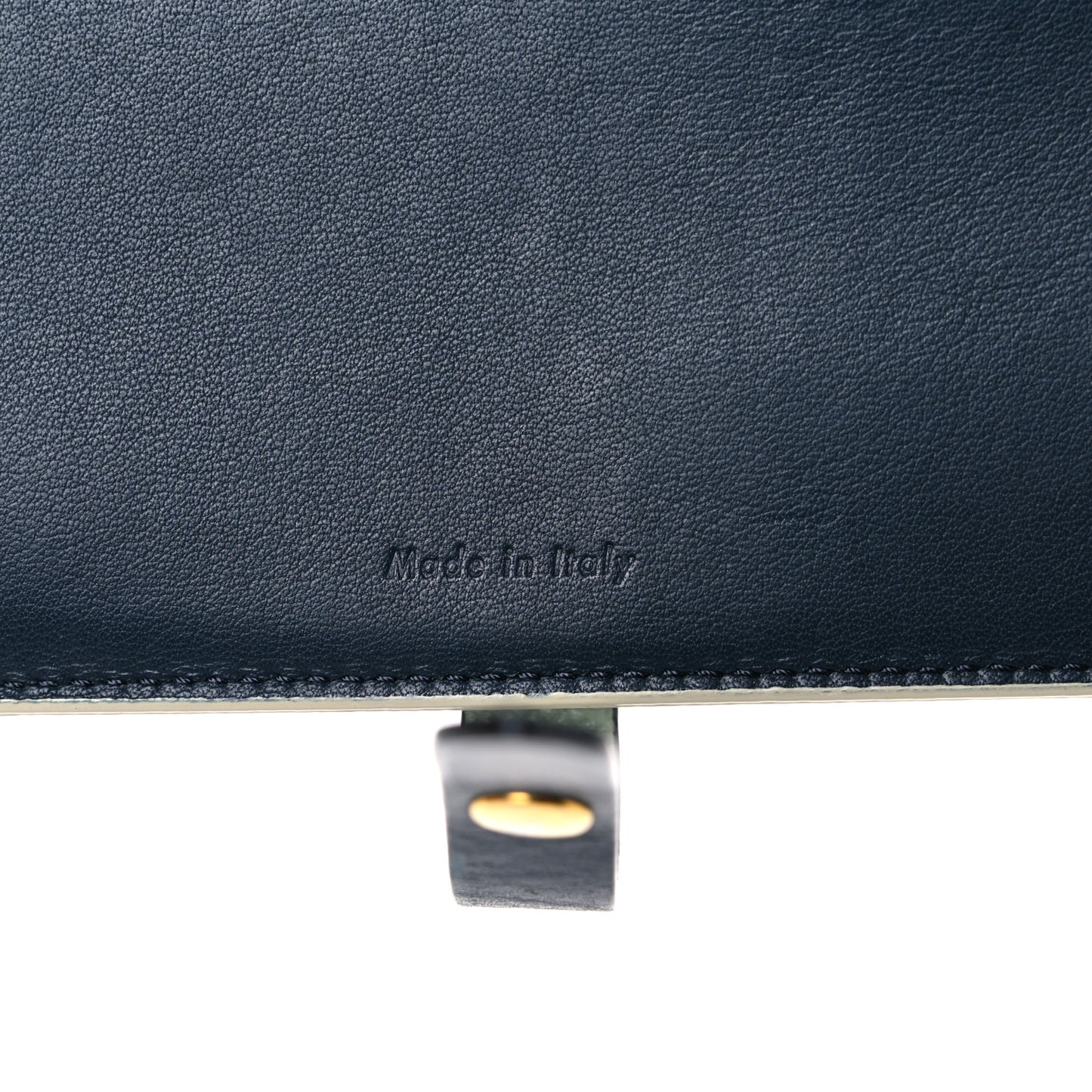 Grained Calfskin Large Multifunction Strap Wallet Pistachio